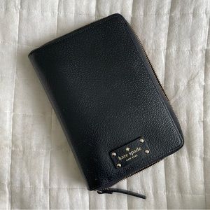 Kate Spade Black Wellesley Leather Agenda / Planner